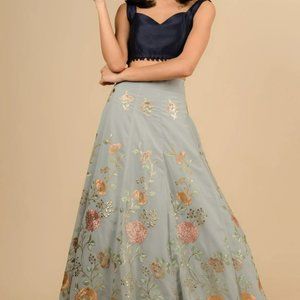 Langha Set (Skirt + Blouse) + Free Jewelry